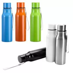 Garrafa Squeeze Metal com Alça para Transporte