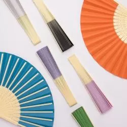 Leque de Papel com Detalhe em Plástico